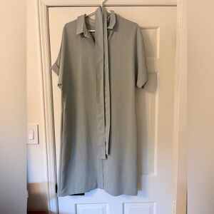 Babaton Light Gray Midi Dress